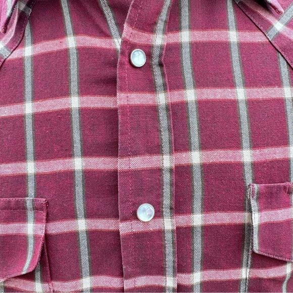 Ely Cattleman Shirt Mens 15.5  Plaid Short Sleeve Cowboy Western Pearl Snap - Picture 3 of 12